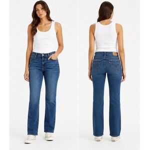 Levis 505 Straight Leg Jeans Womens 14 L Medium Wash Blue Denim Vintage 2010s